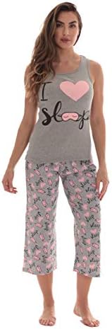 Apenas amo algodão Capri Desen Women Sleepwear Womans Pijamas PJS