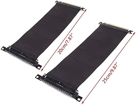 Conectores PCI Express PCIE3.0 16x a 16x Adaptador de extensão de extensão de extensão flexível da placa flexível ângulo de alta velocidade
