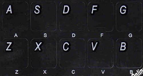Adesivos tradicionais de teclado de backgroubd tradicional português não transparentes para computadores teclados de desktop de laptops