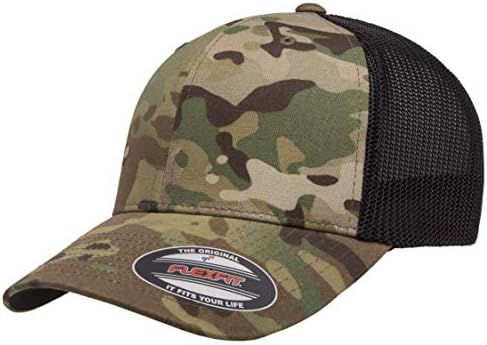Flexfit Mens Multicam Trucker Cap Hat, Multicam, One Tamanho dos EUA