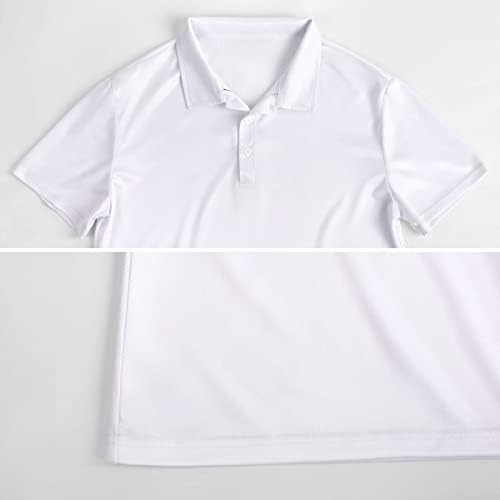 Baikutouan Shamrocks Men's Golf Polo-camiseta curta Manga camisada Tees casual tênis