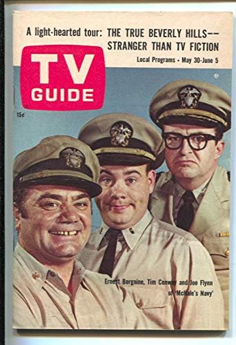 Guia de TV 5/30/1964-MCHALES-NAVY-ERNEST BORGNINE-TIM CONWAY-JOE FLYNN-ILLINOIS-NO NEWS STAND STAND COPY-VF-