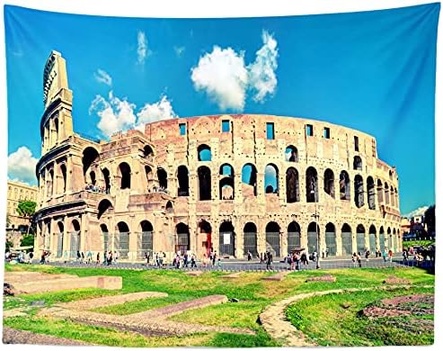 Loccor 15x10ft Fabric Roma Coliseu Itália Antigo Coliseu Romano Coliseu Europa Renda fotográfica Anterior Viagem Pictures