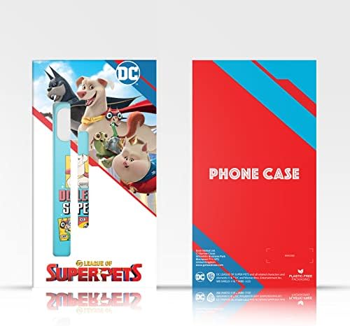 Projetos de capa principal licenciados oficialmente DC League of Super Pets Ace Graphics Leather Book Carteira Capa compatível com OnePlus Nord CE 2 5G