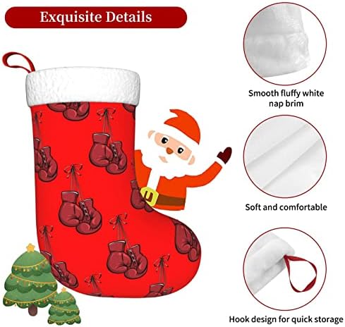 Luvas de boxe CutedWarf Christma meias de Natal Decorações de árvores de Natal para festas de férias de Natal Presentes de