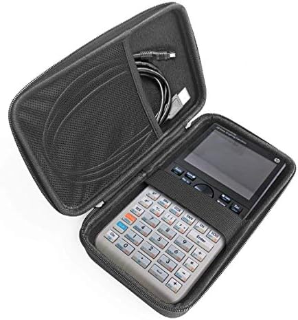 Calculadora de gráficos pretos da Navitech Case/tampa dura com bolsa de armazenamento compatível com o Casio FX-991EX-S-UH