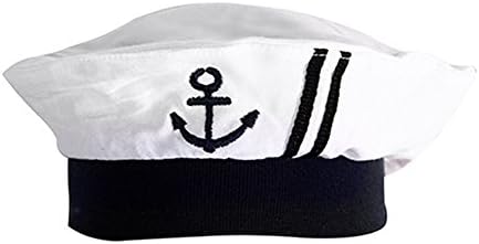 Stylesilove recém-nascido infantil marinheiro náutico bordado chapéu de menino, de 3 a 12 meses