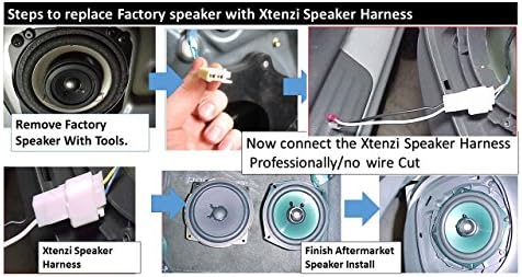 Xttenzi 2 par de arnês de alto -falante Compatível com Nissan