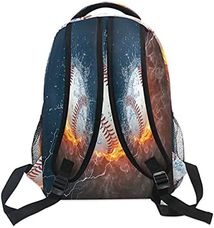 BAIHUISHOP Baseball Water Backpacks Backpacks Travel Laptop Daypack School Sacos para adolescentes homens Mulheres, tamanho único