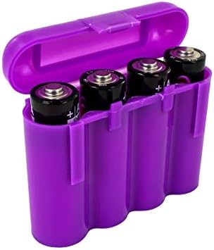 Dois EBC Battery AA AAA Purple Platplate Battery Storage Case Box USA Navio
