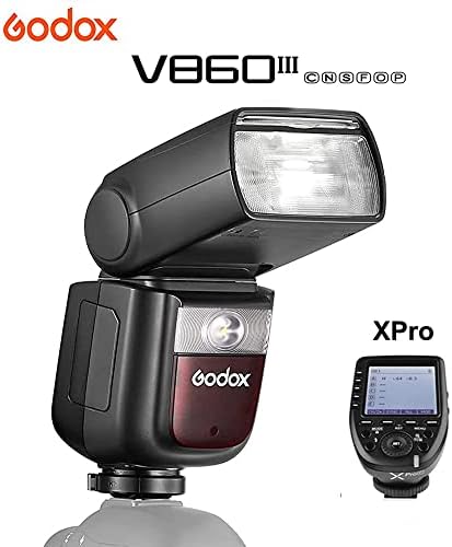 GODOX V860III-N FLASH & GODOX XPRO-NTRIGGER Set compatível para Nikon Camera 2.4g Wireless HSS 1/8000 GN60 1.5S Recicle 480 Flashes de potência completos
