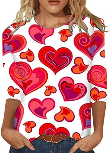 Love Heart Graphic Sweatshirt para mulheres xadrez xadrez de leopardo
