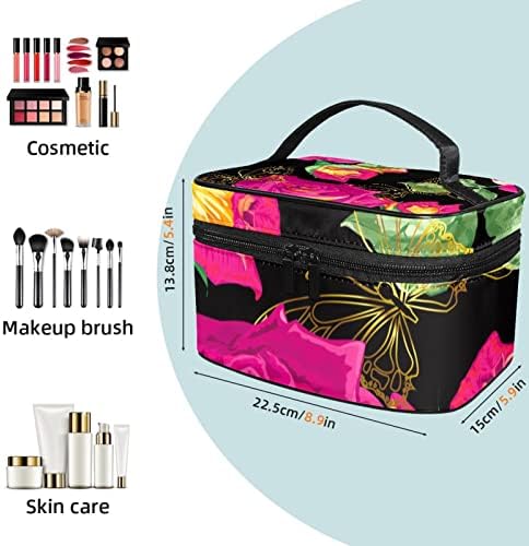 Bolsas de cosméticos para mulheres, bolsas de bolsas de maquiagem de maquiagem de maquiagem de maquiagem Meninas, borboleta