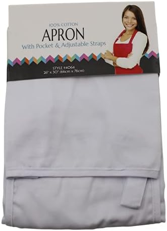 Conjunto de 3 avental de cozinha algodão com bolso e tiras ajustáveis ​​Chef de cozinha barbeiro de cozinha restaurantes