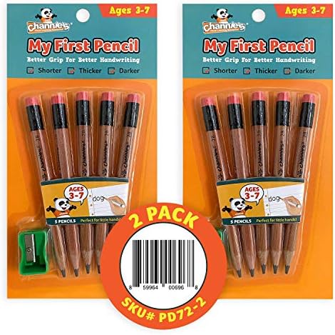 Lápis de grafite de madeira 2B, de madeira fácil de manter, lápis pré-encantados para crianças com apontador de lápis, madeira,