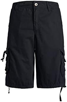 Shorts de carga de Leehanton para homens Quick Dry relaxado ajuste ao ar livre Casual Twill Golf Short