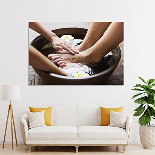 Beleza salão de salão de beleza beleza body spa food massagem canvas de pintura de pintura de arte de parede para o quarto decoração de sala de estar24x36inch