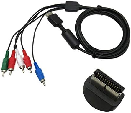 2 Pacote de alta resolução HDTV Componente RCA AV Audio Video Cable para PS3 e PS2 PlayStation