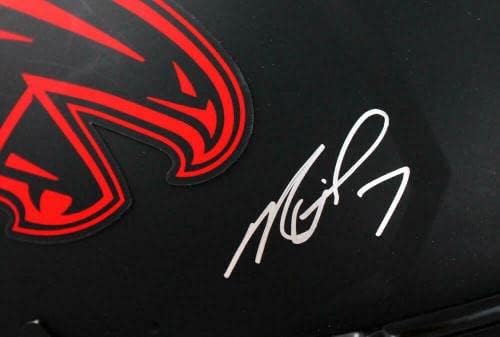 Michael Vick assinou Falcons f/s Eclipse Speed ​​Authentic Capacete Holograma -Beckettw - Capacetes NFL autografados
