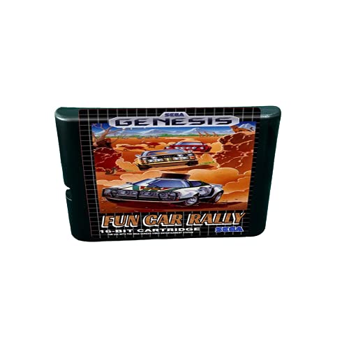 Aditi Fun Car Rally - Cartucho de jogos de 16 bits para o Megadrive Genesis Console