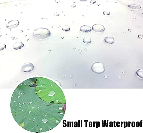 Tarpela de lona clara Tampa à prova d'água 5x9m, lonas Tarpas claras à prova d'água, ilhós transparentes de lona transparente,