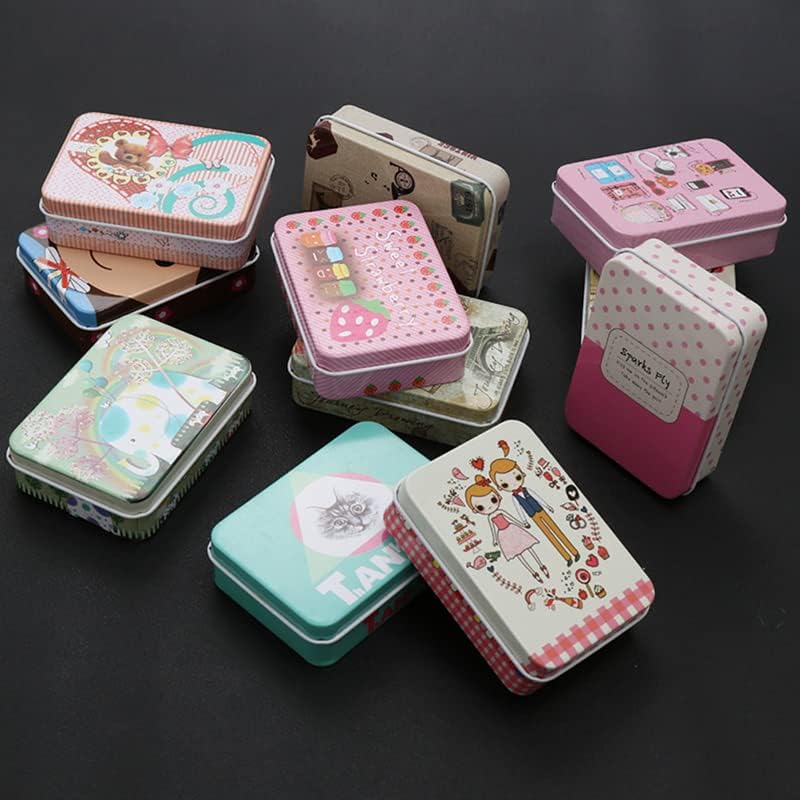 Yamslam Tin Box Place Storage Container Candy Box Uso: Este produto é usado principalmente para embalagens de presente de doce de folha de hortelã