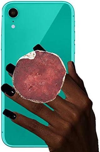 Suporte para o telefone de cristal de huaguasão - Grip stone de pedras de pedra natural para iPhone para iPhone -