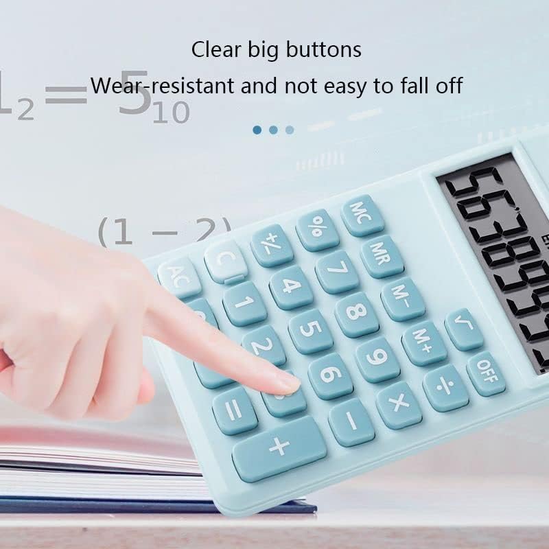 Mini calculadora de desenhos animados do MJWDP Creative Candy Cor Pequena Calculadora Portátil Aprendendo Office Power Silicone
