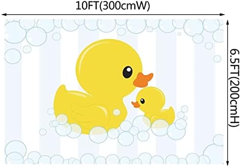 10x6,5ft fotografia background fofo pequeno pato amarelo tema de pato de bebê bolha bolha de pano de fundo decoração
