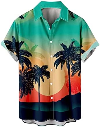Camisetas de verão bmisegm para homens de férias de verão masculino tendência de moda de praia tendência de lazer 3D Impressão digital impressa
