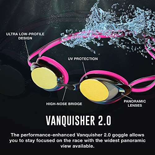Os óculos de natação femininos speedo espelharam o VanQuisher 2.0