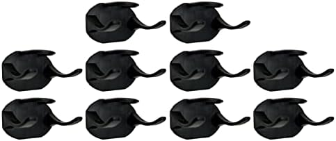 Ganchos de chapéu de auto-adesivo reileyre para parede, 10 pcs de armazenamento montado na parede racks de armazenamento, design minimalista de chapéu, sem perfuração, organizador de chapéu coyboy preto
