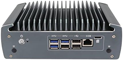 Hunsn Micro Firewall Appliance, Mini PC, Opnsense, VPN, roteador PC, I5 10210U, RX10K, AES-NI, 6 x LAN para 4 x 802.3af Standard
