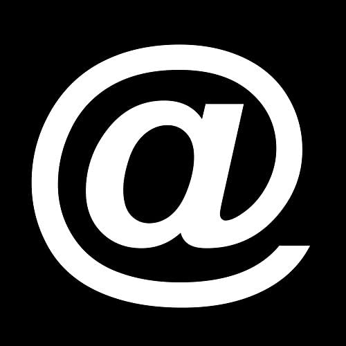 no símbolo de e -mail do teclado personagem 6 adesivo de vinil decalque de carro