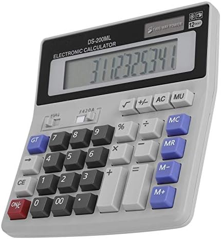 03 Calculadora de funções padrão, calculadora conveniente movida a energia solar, calculadora básica de escritório, design