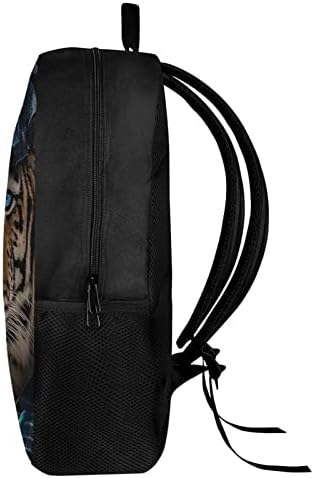 Pensura Kids Backpack Tiger Pattern School Backpack para Teens Boys Bag School Travel Bookbag ROVA BIG CAPACIO