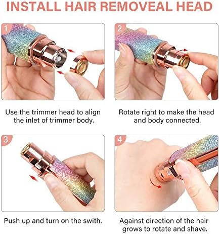 Remoção de cabelo facial para mulheres homem sobrancelha elétrica Shaver Shaver Trimmer Econfulatória Removedor de cabelo ， barbear