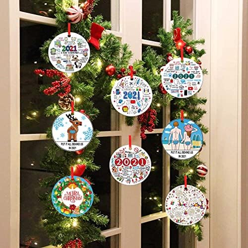 Enfeites de feliz Natal, árvores de Natal decorativos de enfeites de natal de madeira conjunta decorações de árvores de