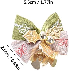 Mistleto de vidro árvore de Natal Butterfly gravata com decoração de sino de ferro mini natal com sino
