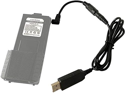BTECH USB Smart Charger Transformer Cable para Baofeng, Btech BF-F8HP, UV-82HP, UV-5R, UV-5X3