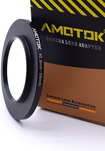 Lente de 40,5 mm a 46mm Adaptador de lente da câmera, anel de anel de 46 mm a 46 mm de filtro, compatível com todos os 46 mm de filtro