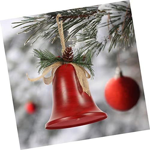 PretyZoom 4pcs Árvore Ornamento Wrinal Wailla Garland Bell Jingel Jingle criativo Jingle Natal Ornamentos pendurados
