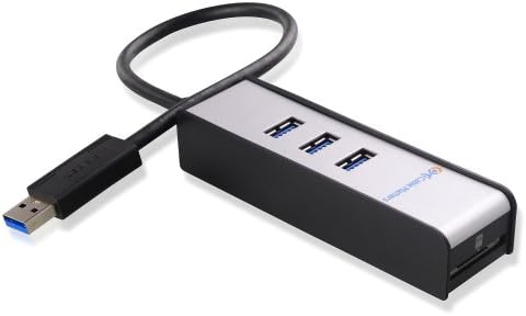 Cable Matters de 3 portas Superspeed USB 3.0 Hub com leitor de cartão SD em preto