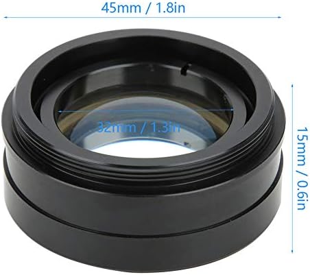 2.0x Lente de zoom da câmera, lente de montagem de zoom C, instalação fácil preto durável para microscópios XDC microscópios XDS