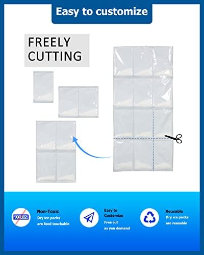 FRIOMEX Packs de gelo seco e kit de caixa isolada - mantenha suas bebidas e comida congelada fria com caixas de remessa isoladas