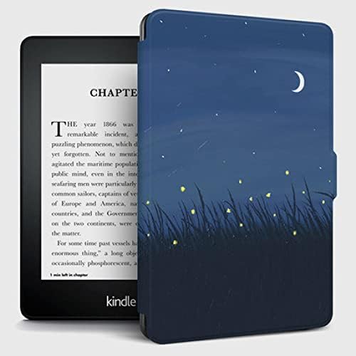 Caso para todos os novos Kindle 10th Generation 2019 Lançado - não se encaixará no Kindle Paperwhite ou no Kindle Oasis ， Premium PU Couather Smart Cover com sono automático e acordar, Night Starry Sky
