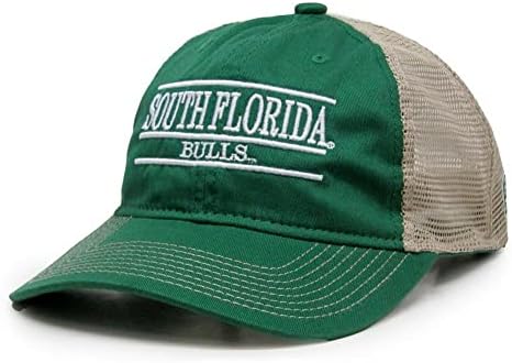 O jogo/MV Sports Sports Sul da Flórida USF Bulls Hat Mesh Soft com Hat de Trucker Elastic Snapback