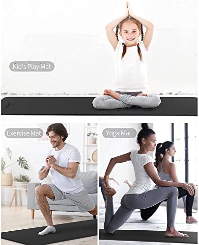 Yfbhwyf tapete de ioga, tapete amigável de ioga para homens e mulheres, tanta de fitness de alta densidade de 2 mm de espessura para