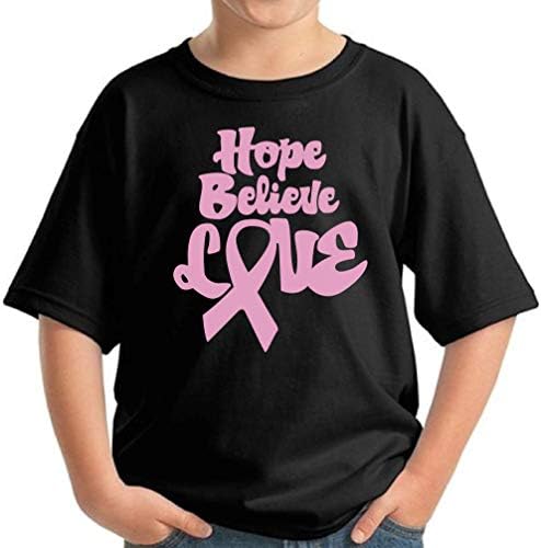 Pekatees Cancer de mama Battle Battle T-shirt Camisas de conscientização do câncer de mama para crianças