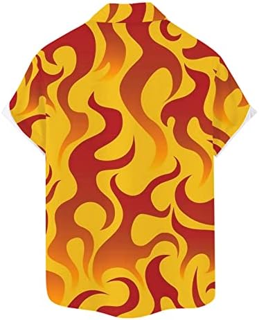 Masculino botão para baixo de manga curta camisa colarinho abstrato camisetas impressas tops de praia casual